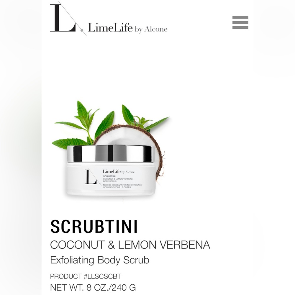 LimeLife by Alcone SCRUBTINI